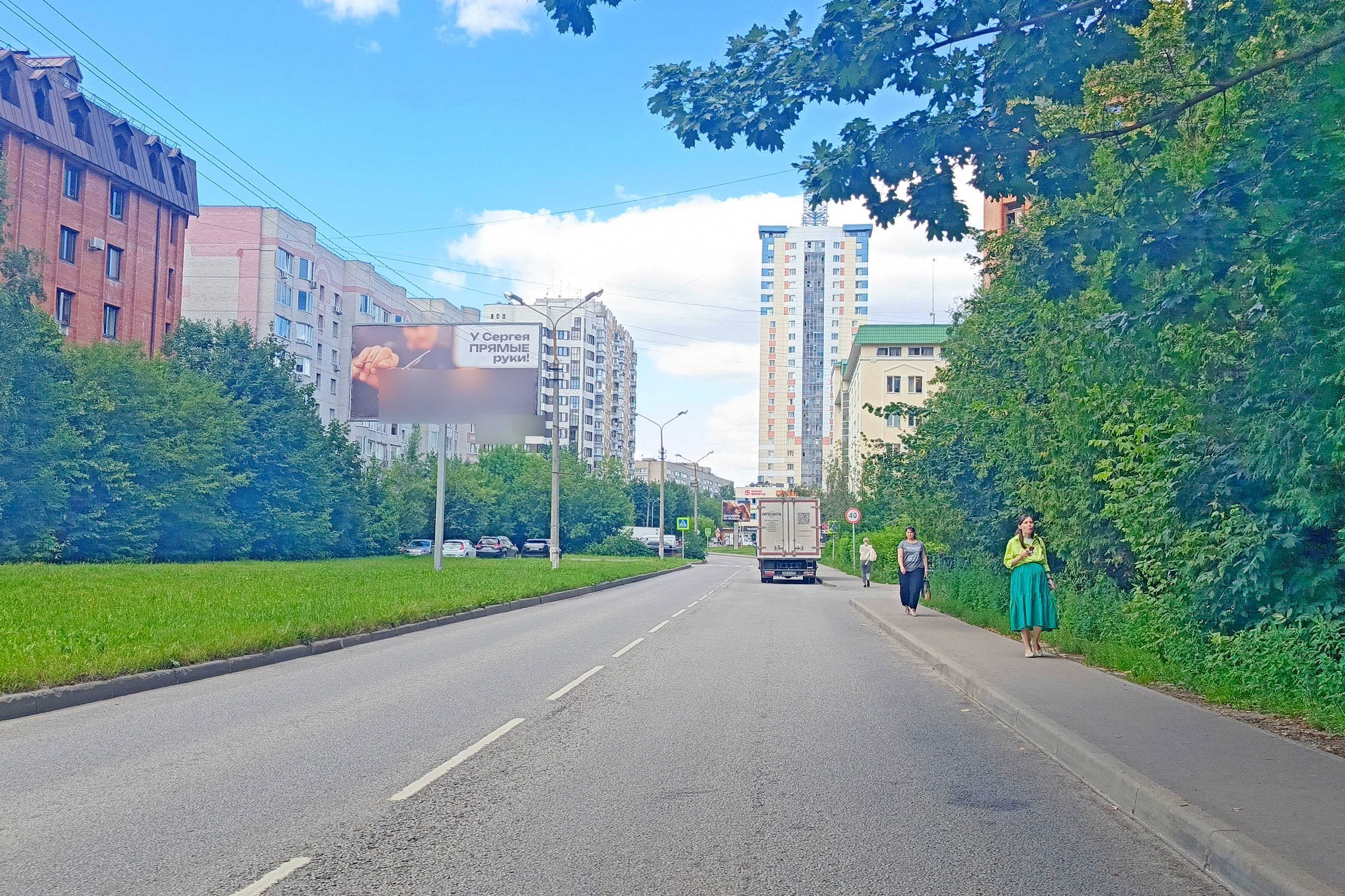 Фотография рекламного носителя, тип: Билборд 3x6, адрес: Болшево мкр., Пионерская ул., д.4, Королев, Московская область, Россия. Сторона Б №1042834