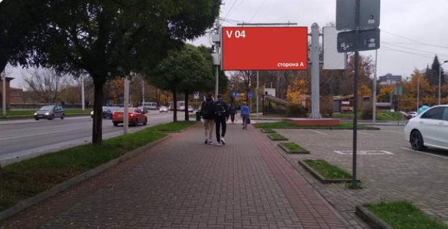 Фотография рекламного носителя, тип: Билборд 3x6, адрес: Черняховского ул. Х Сергеева ул., Калининград, Калининградская область, Россия. Сторона A №222431