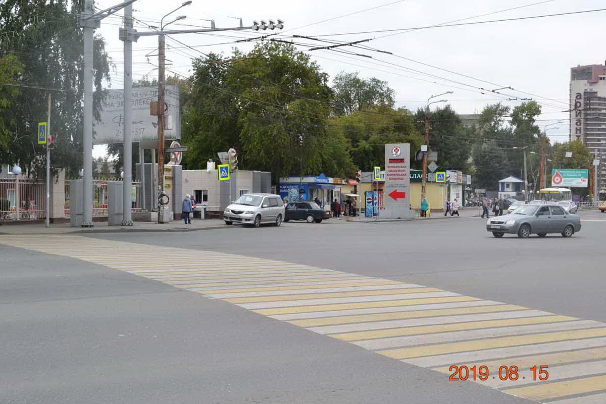 Фотография рекламного носителя, тип: Билборд 3x6, адрес: Воровского ул. Х Блюхера ул., Челябинск, Челябинская область, Россия. Сторона B №201588