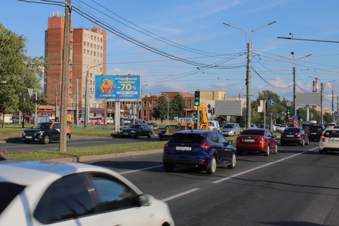 Фотография рекламного носителя, тип: Билборд 3x6, адрес: Руставели пр-т. Х Науки пр-т., поз.3, Санкт-Петербург, Россия. Сторона Б №120782