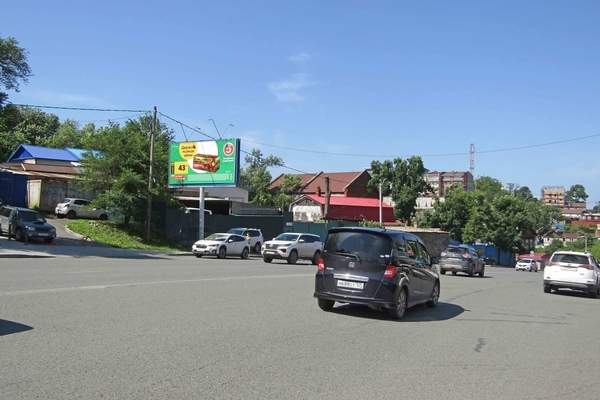 Фотография рекламного носителя, тип: Билборд 3x6, адрес: Шилкинская ул., д.10а, Владивосток, Приморский край, Россия. Сторона Б №154162