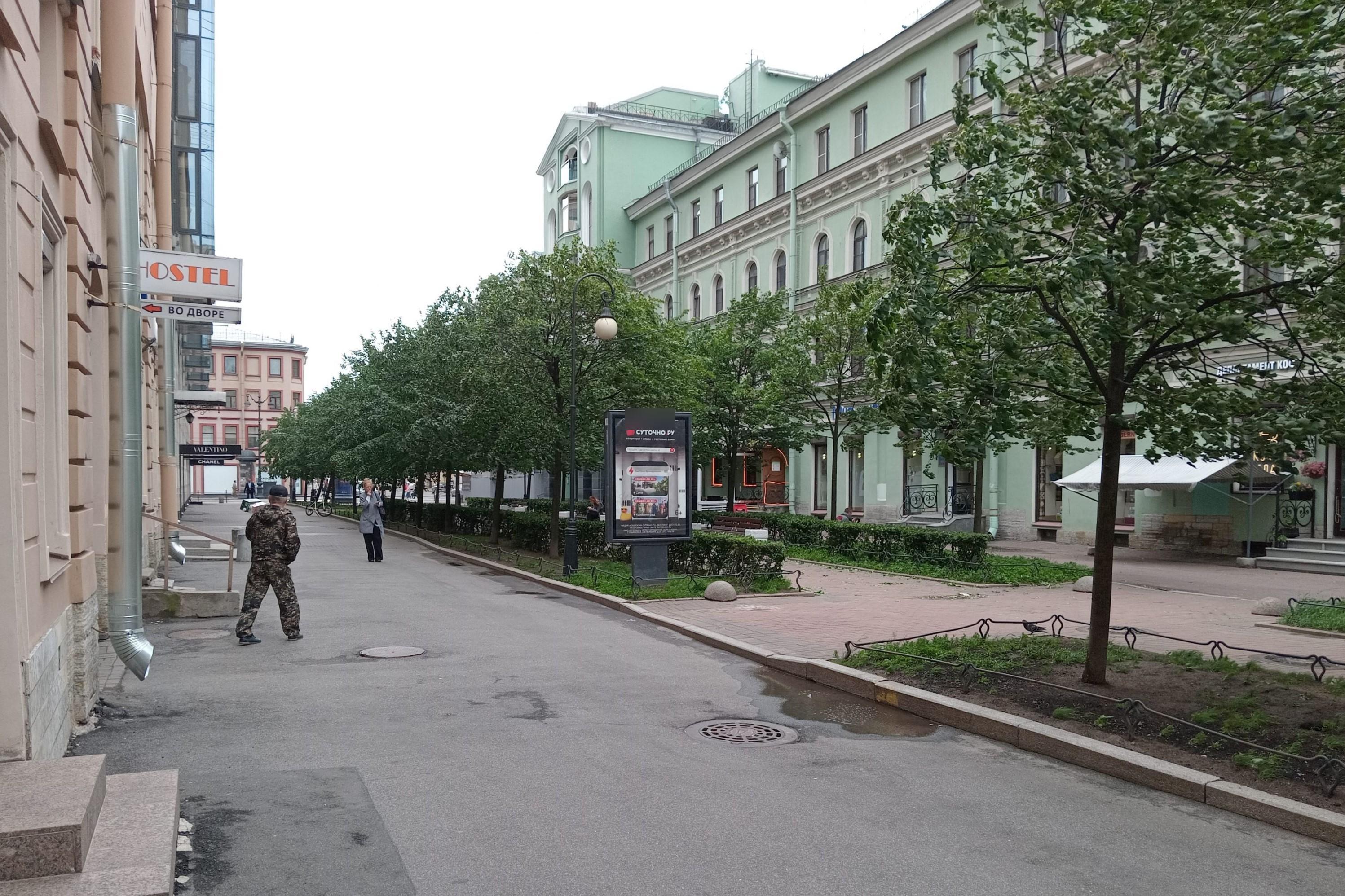 Фотография рекламного носителя, тип: Ситиформат 1.8x1.2, адрес: Тележный пер., д.3, Санкт-Петербург, Россия. Сторона Б №673398