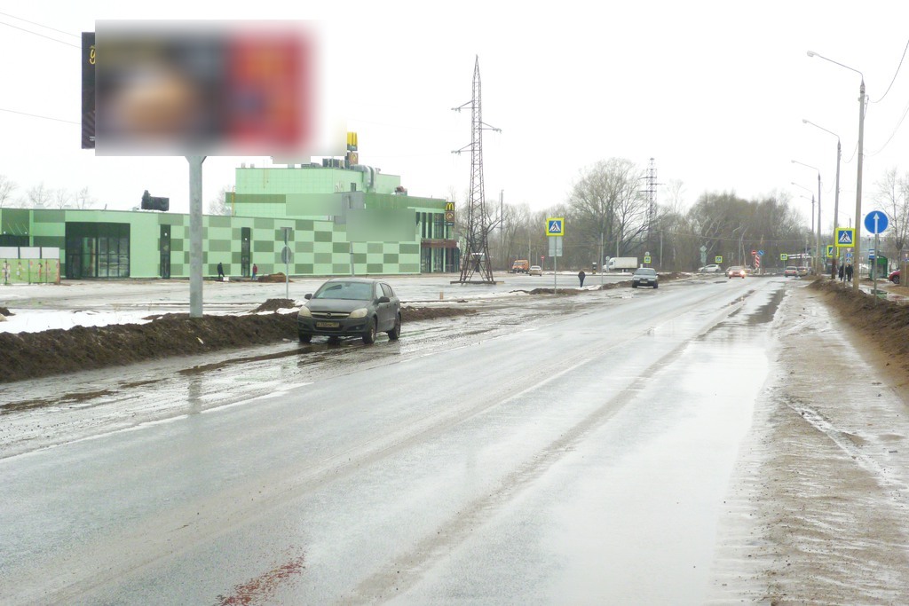 Фотография рекламного носителя, тип: Билборд 3x6, адрес: Махалина ул., д.3, Дмитров, Московская область, Россия. Сторона B №5363