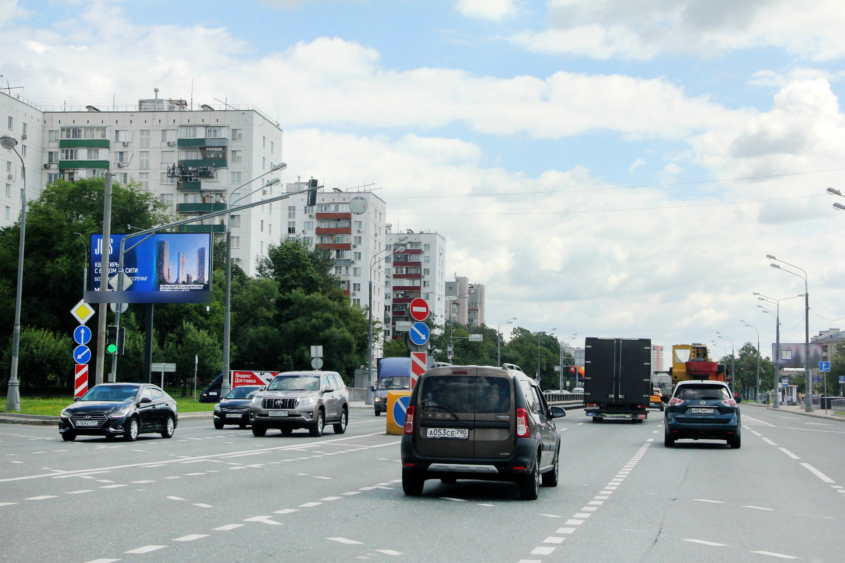 Фотография рекламного носителя, тип: Билборд 3x6, адрес: Рязанский пр-т., д.67-65 Х Паперника ул., Москва, Россия. Сторона Б1 №1329440