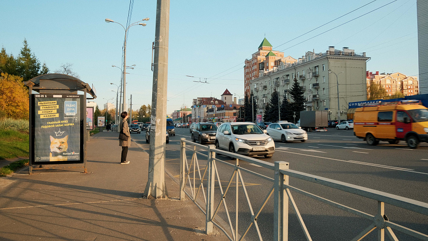 Фотография рекламного носителя, тип: Остановка 1.8x1.2, адрес: Ершова Н. ул., д.8, Казань, Республика Татарстан, Россия. Сторона B №835444