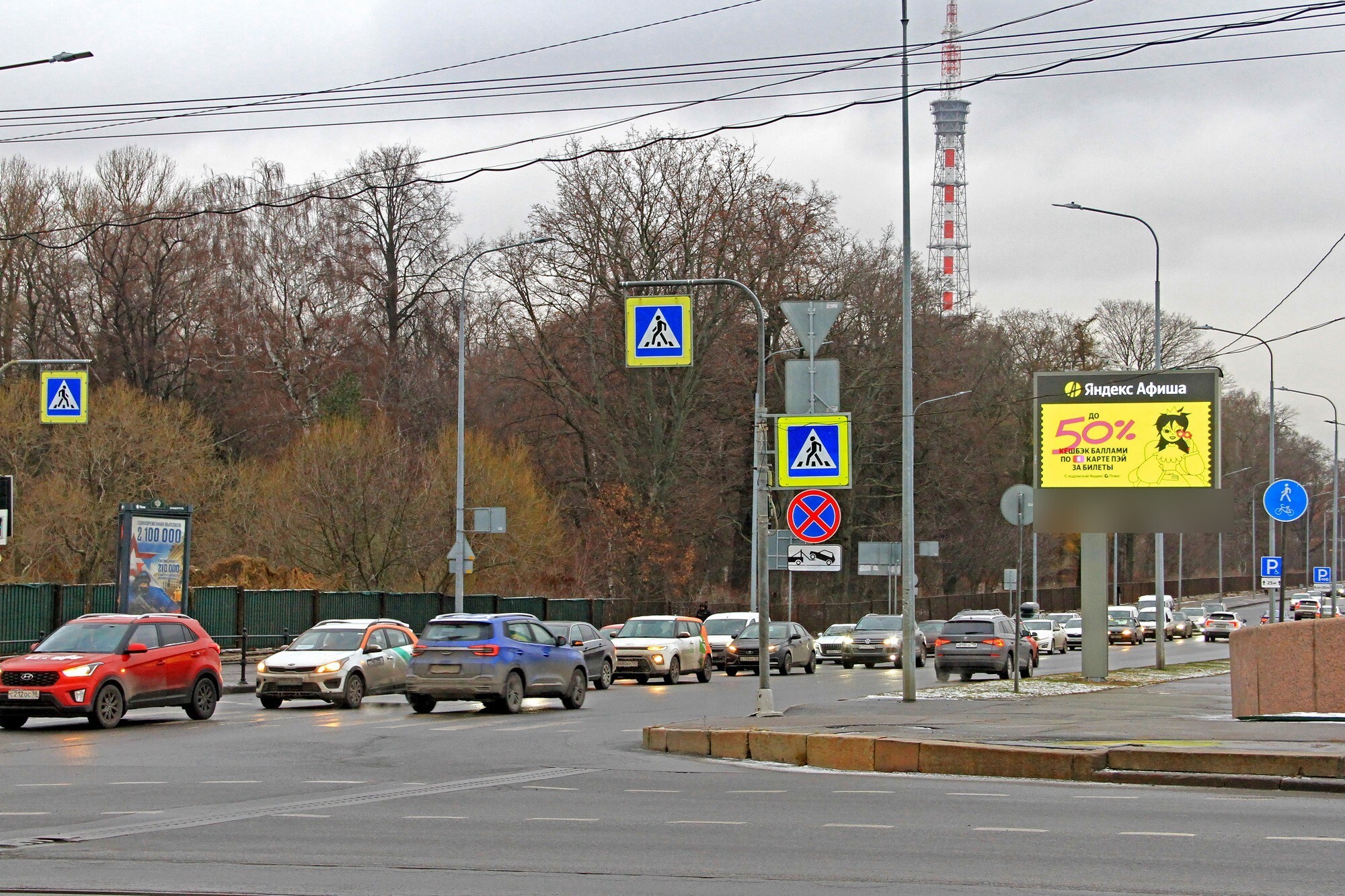 Фотография рекламного носителя, тип: Ситиборд 2.7x3.7, адрес: Аптекарская наб., Ботанический сад, Санкт-Петербург, Россия. Сторона А1 №707035