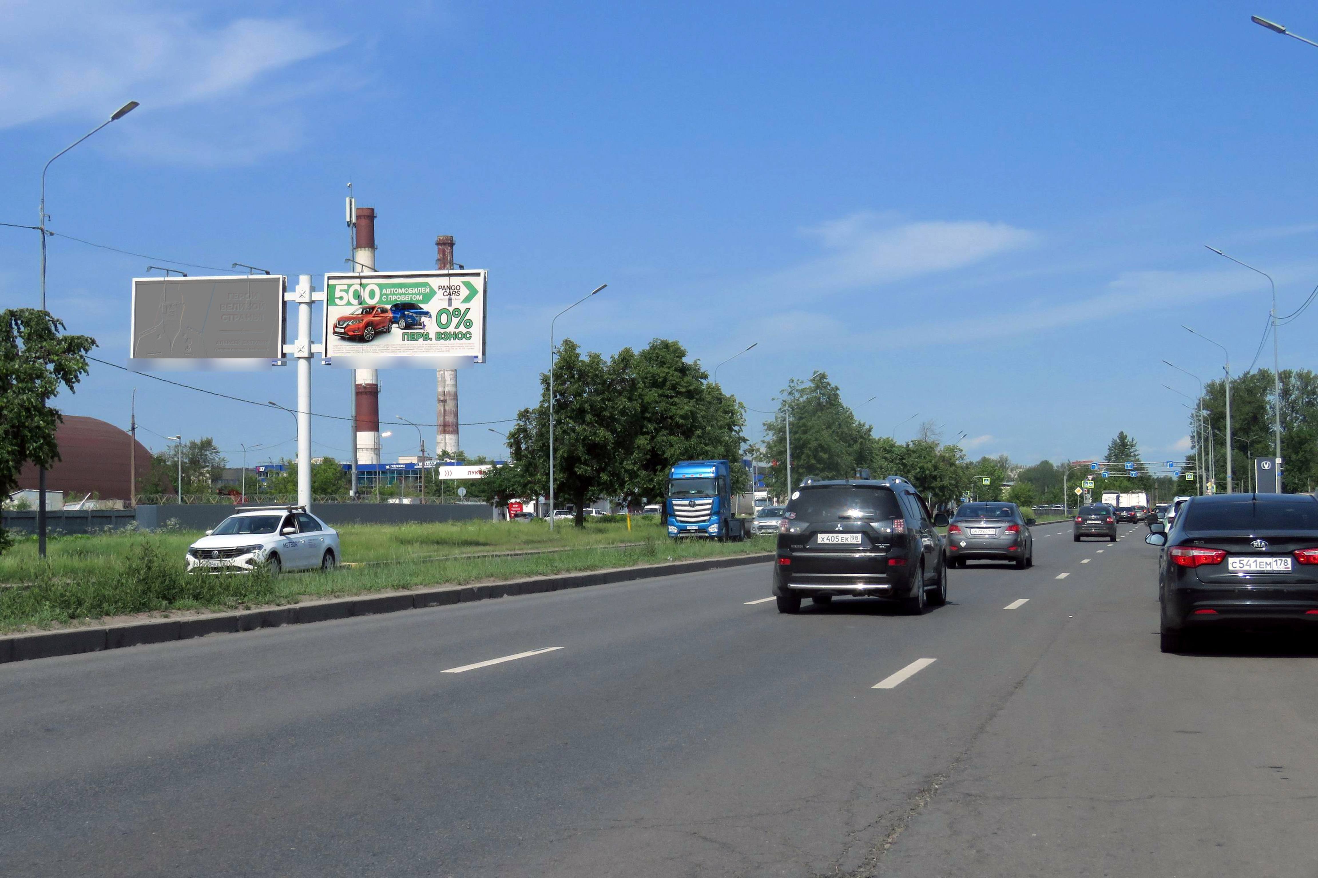 Фотография рекламного носителя, тип: Билборд 3x6, адрес: Софийская ул., д.5, Санкт-Петербург, Россия. Сторона Б2 №768045
