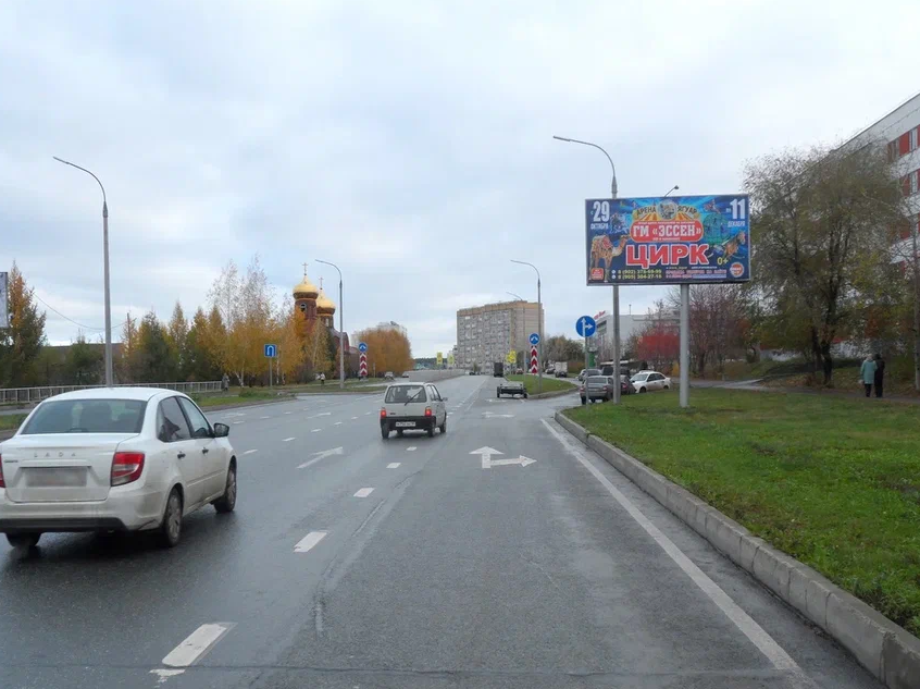 Фотография рекламного носителя, тип: Билборд 3x6, адрес: Чулман пр-т., Боровецкая Церковь, Набережные Челны, Республика Татарстан, Россия. Сторона A №771444