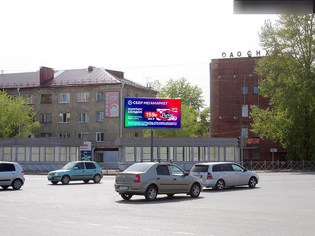 Фотография рекламного носителя, тип: Билборд 3x6, адрес: Химиков ул., д.57, Омск, Омская область, Россия. Сторона Ah1-Ah6 №1051963