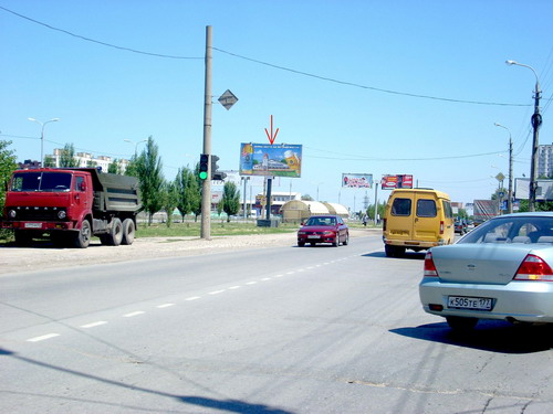 Фотография рекламного носителя, тип: Билборд 3x6, адрес: Землячки ул. Х 8-ой Воздушной Армии ул., Волгоград, Волгоградская область, Россия. Сторона Б №83063