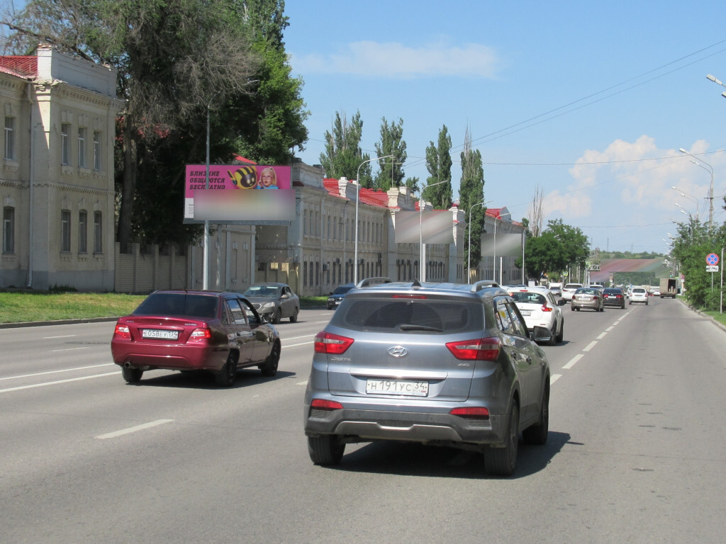 Фотография рекламного носителя, тип: Билборд 3x6, адрес: Рокоссовского ул., д.117, Волгоград, Волгоградская область, Россия. Сторона Б №111262