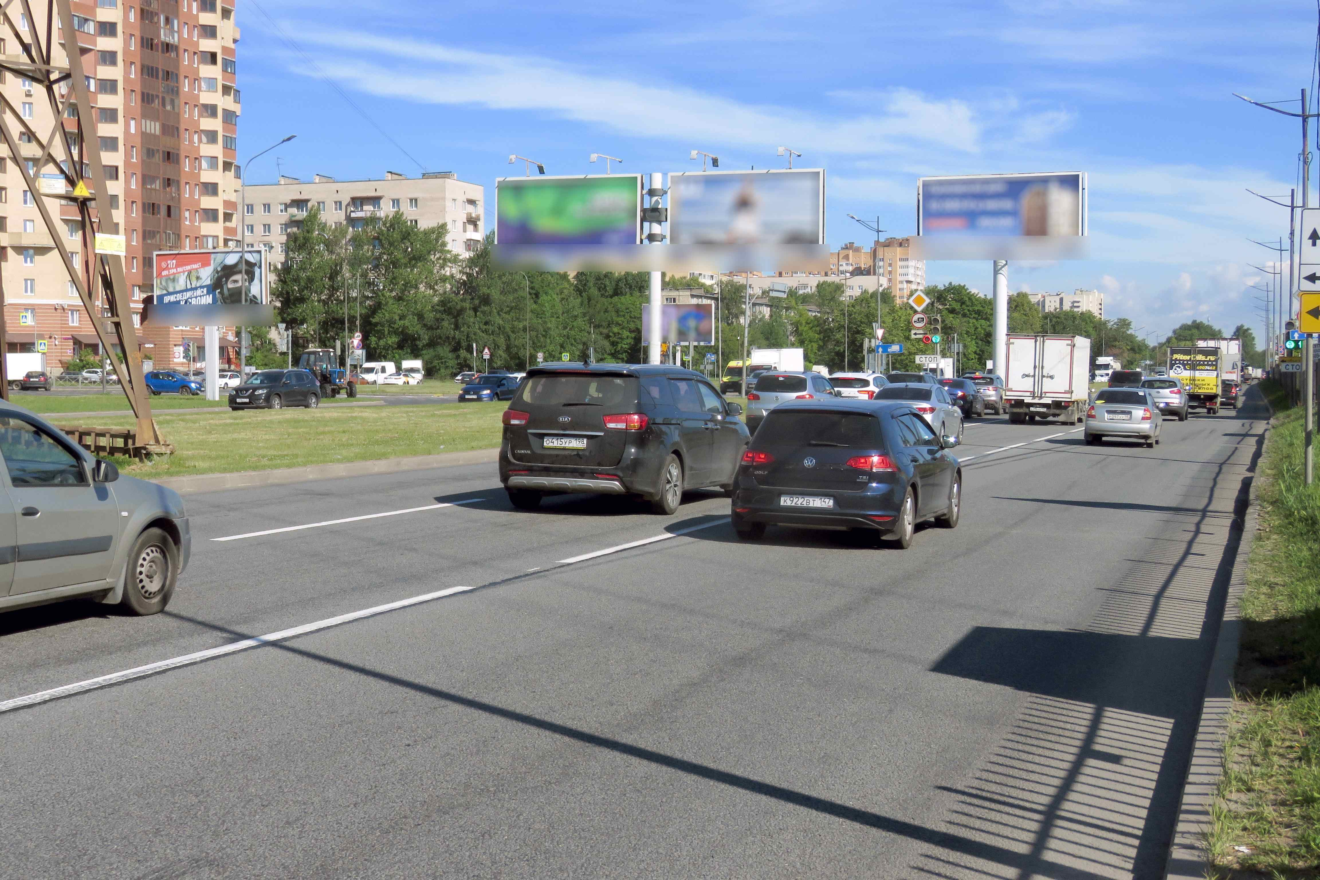 Фотография рекламного носителя, тип: Билборд 3x6, адрес: Витебский пр-т., д.65 Х Орджоникидзе ул., Санкт-Петербург, Россия. Сторона Б №106742