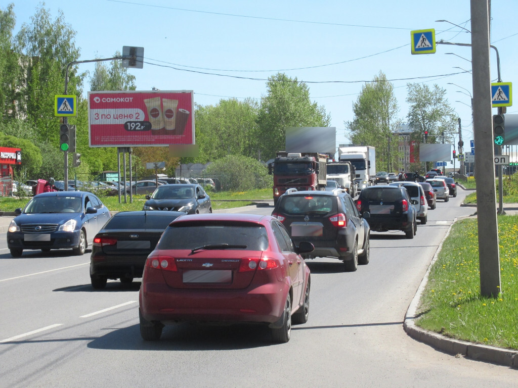 Фотография рекламного носителя, тип: Билборд 3x6, адрес: Окружное ш., д.23, Вологда, Вологодская область, Россия. Сторона Б1-Б3 №110957