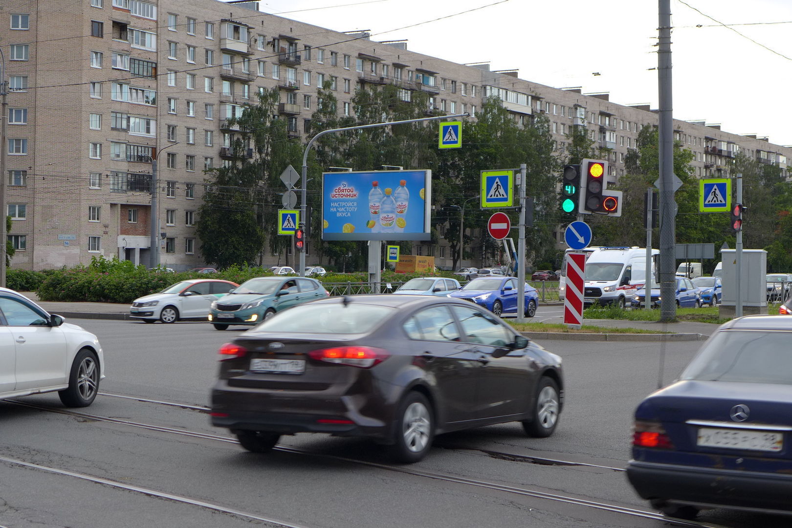 Фотография рекламного носителя, тип: Билборд 3x6, адрес: Руставели пр-т., д.56 Х Просвещения пр-т., Санкт-Петербург, Россия. Сторона Б №120787