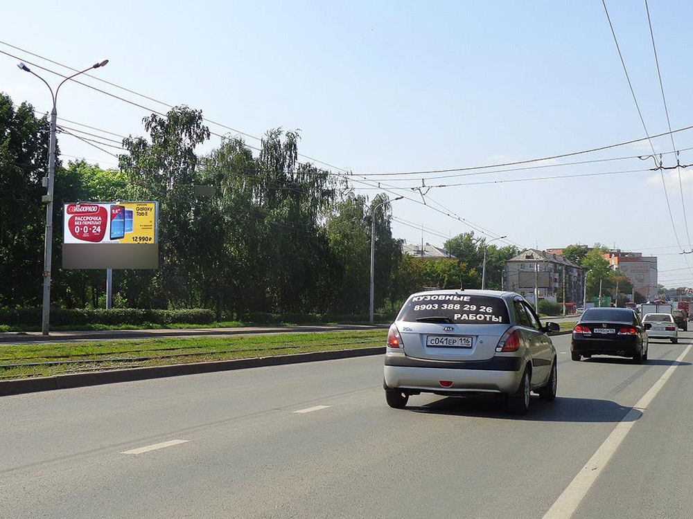 Фотография рекламного носителя, тип: Билборд 3x6, адрес: Рихарда Зорге ул., д.3, Казань, Республика Татарстан, Россия. Сторона B №232233