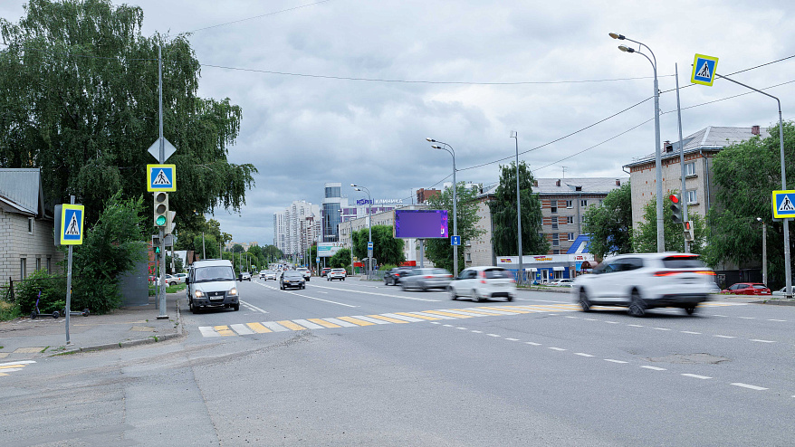Фотография рекламного носителя, тип: Билборд 3x6, адрес: Аделя Кутуя ул., д.68 Х Седова ул., Казань, Республика Татарстан, Россия. Сторона A1-A10 №761341