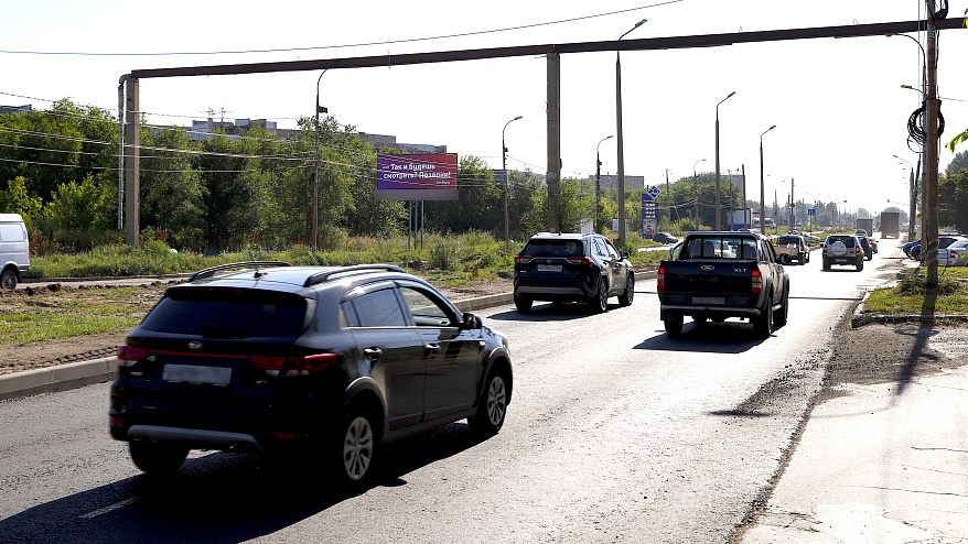 Фотография рекламного носителя, тип: Билборд 3x6, адрес: 450 м от Фабричный пр-т. Х Коммунальной ул., Тольятти, Самарская область, Россия. Сторона B №1329727