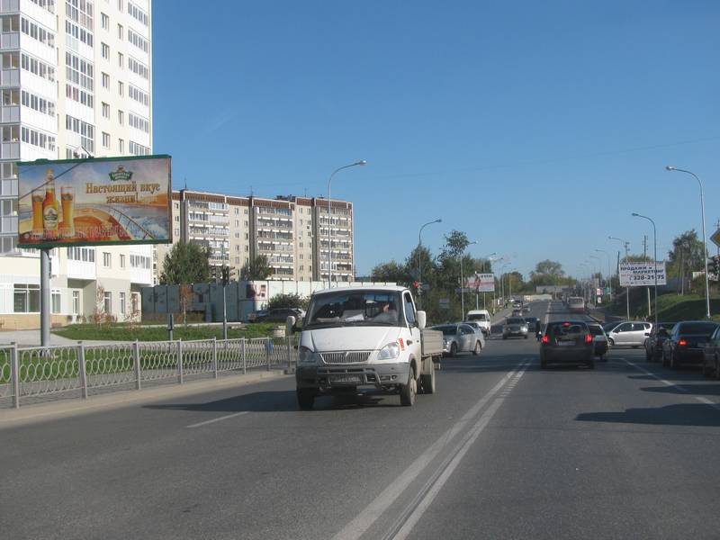 Фотография рекламного носителя, тип: Билборд 3x6, адрес: Готвальда ул., д.21 X Черепанова ул., Екатеринбург, Свердловская область, Россия. Сторона B №249734