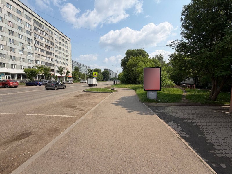 Фотография рекламного носителя, тип: Ситиформат 1.8x1.2, адрес: Судостроительная ул., д.74, Красноярск, Красноярский край, Россия. Сторона А №780402