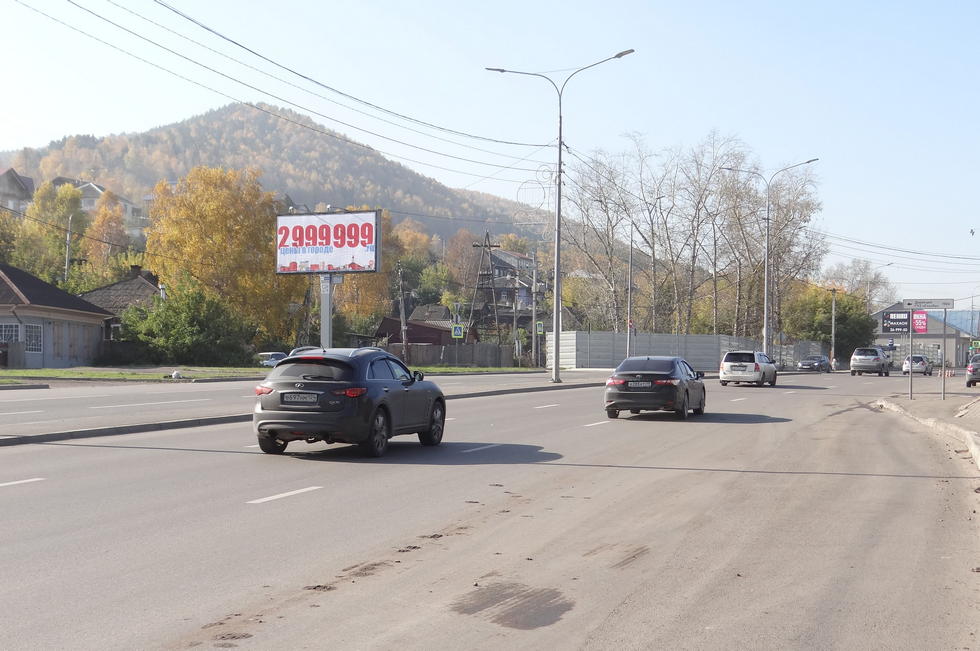 Фотография рекламного носителя, тип: Билборд 3x6, адрес: Свердловская ул., д.189, Красноярск, Красноярский край, Россия. Сторона B №210756