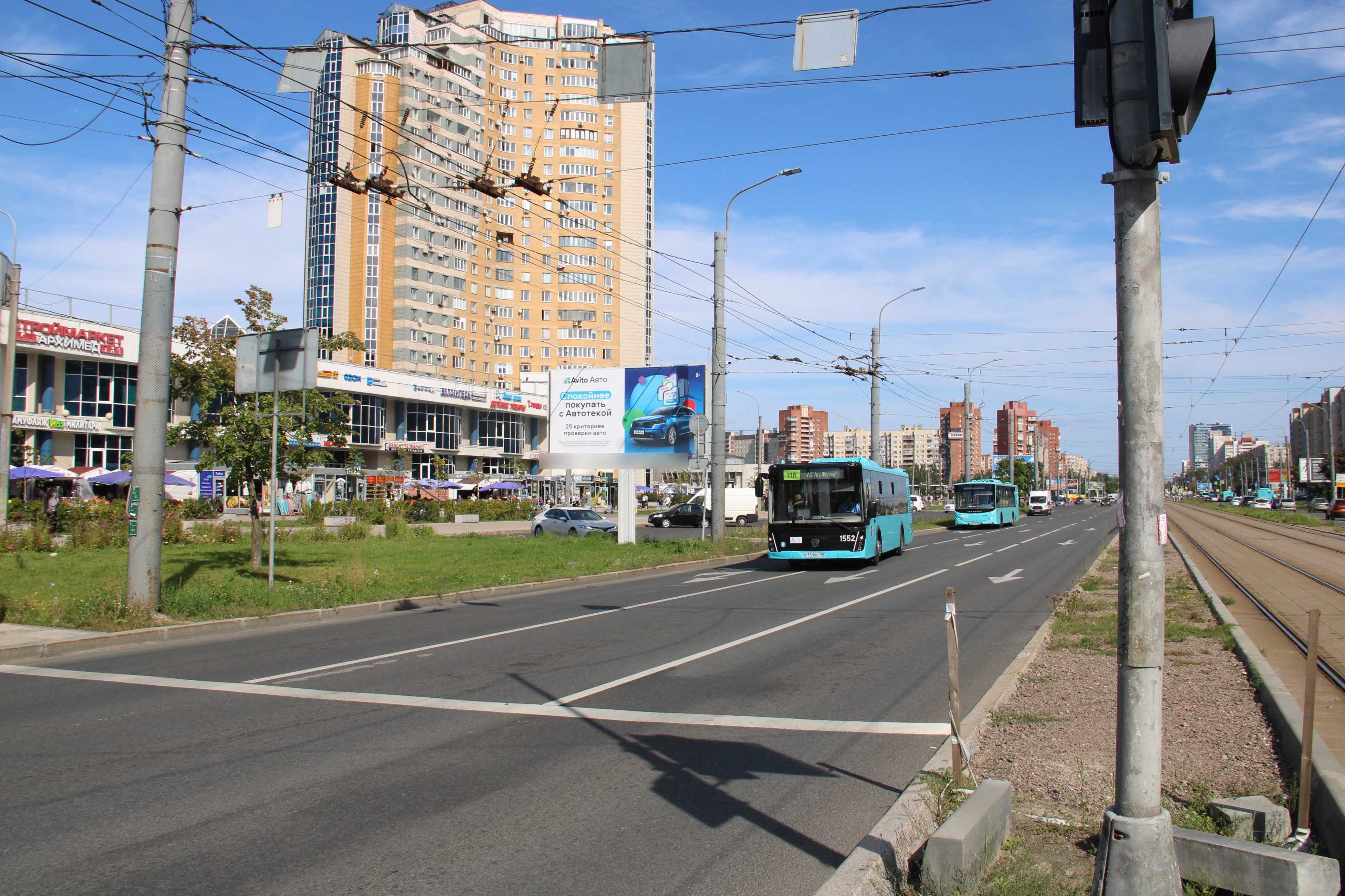 Фотография рекламного носителя, тип: Билборд 3x6, адрес: Коллонтай пр-т., д.19, корп.1, Санкт-Петербург, Россия. Сторона Б №105691