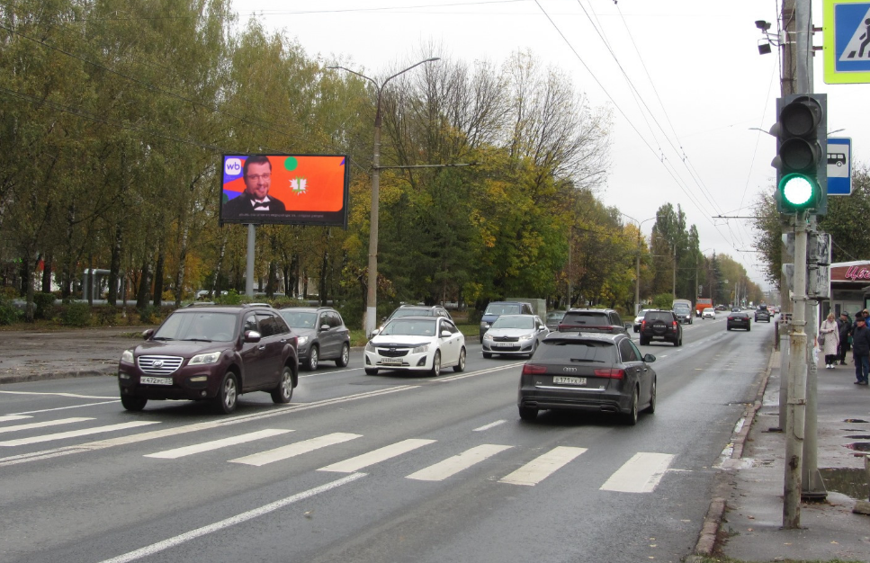 Фотография рекламного носителя, тип: Билборд 3x6, адрес: Строителей пр-т., д.32б, Владимир, Владимирская область, Россия. Сторона Б1 №487214