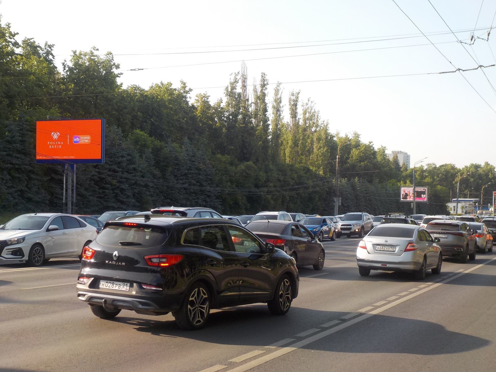 Фотография рекламного носителя, тип: Билборд 3x6, адрес: Гагарина пр-т., напротив Светлогорская ул., Нижний Новгород, Нижегородская область, Россия. Сторона Б1 №123693