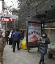 Фотография рекламного носителя, тип: Остановка 1.8x1.2, адрес: им. В.И.Ленина пр-т., ост. "Аллея Героев", Волгоград, Волгоградская область, Россия. Сторона А №1349194