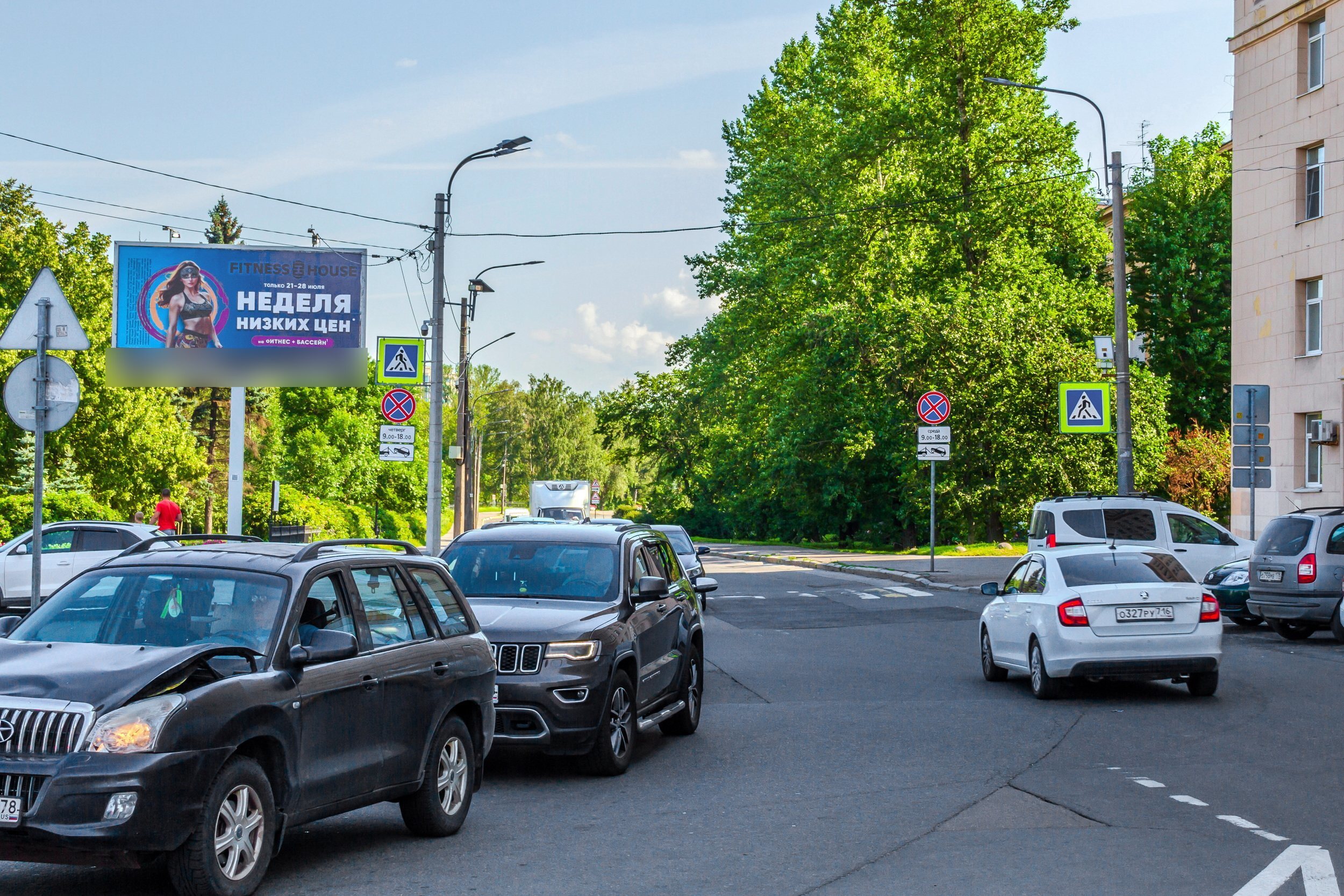Фотография рекламного носителя, тип: Билборд 3x6, адрес: Прямой пр-т., парк Куракина Дача, Санкт-Петербург, Россия. Сторона Б1 №632001