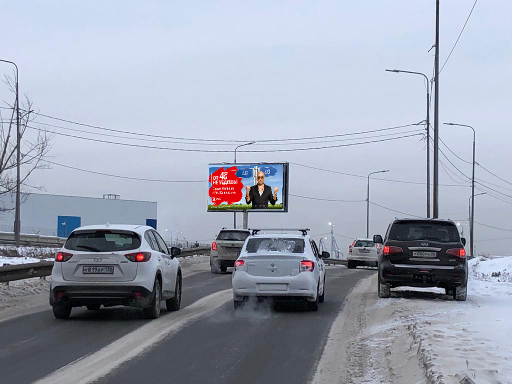 Фотография рекламного носителя, тип: Билборд 3x6, адрес: Раб. Штаба ул., д.107, Иркутск, Иркутская область, Россия. Сторона А2 №1067910
