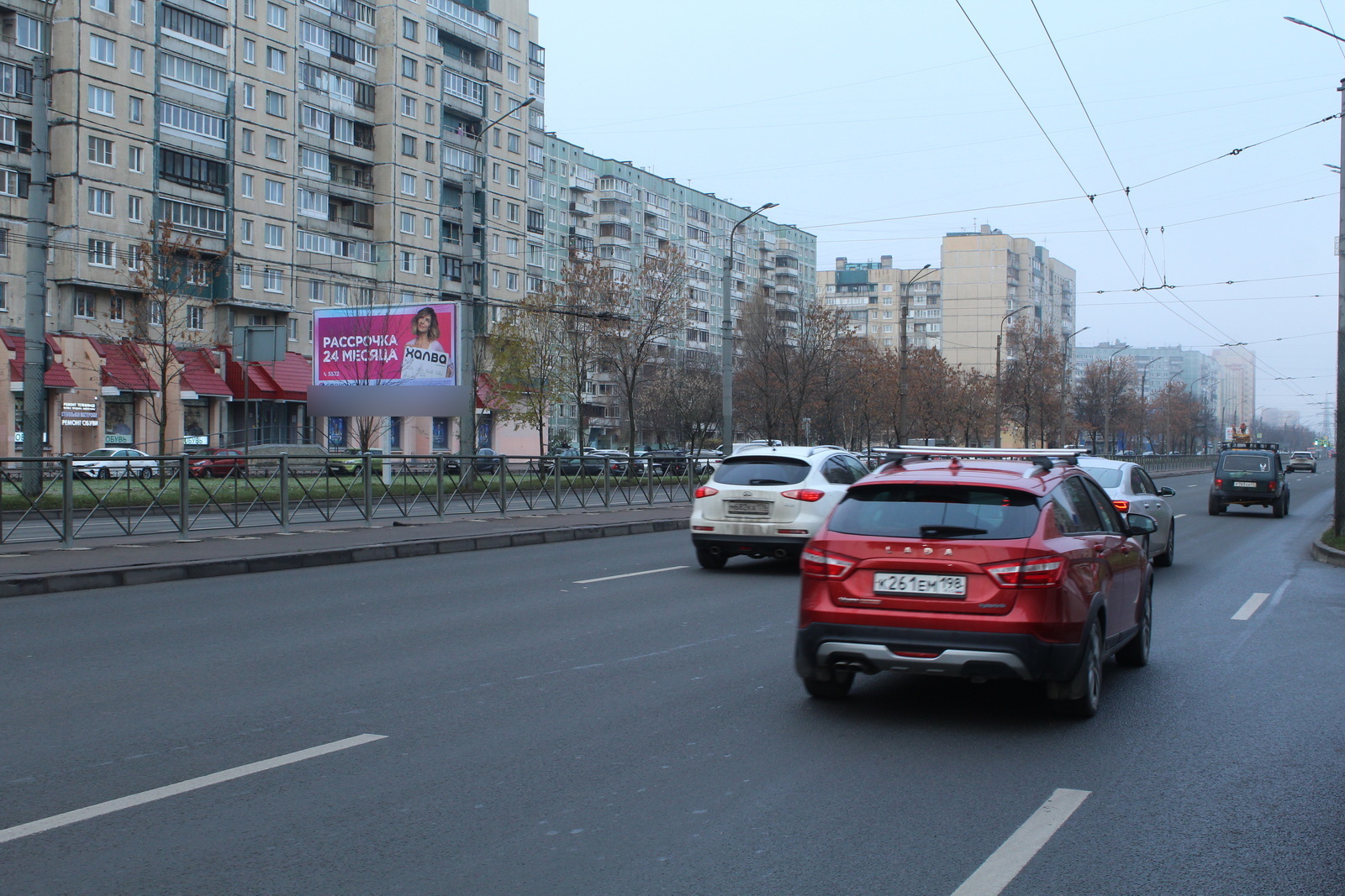 Фотография рекламного носителя, тип: Билборд 3x6, адрес: Индустриальный пр-т., д.26, Санкт-Петербург, Россия. Сторона Б №105975