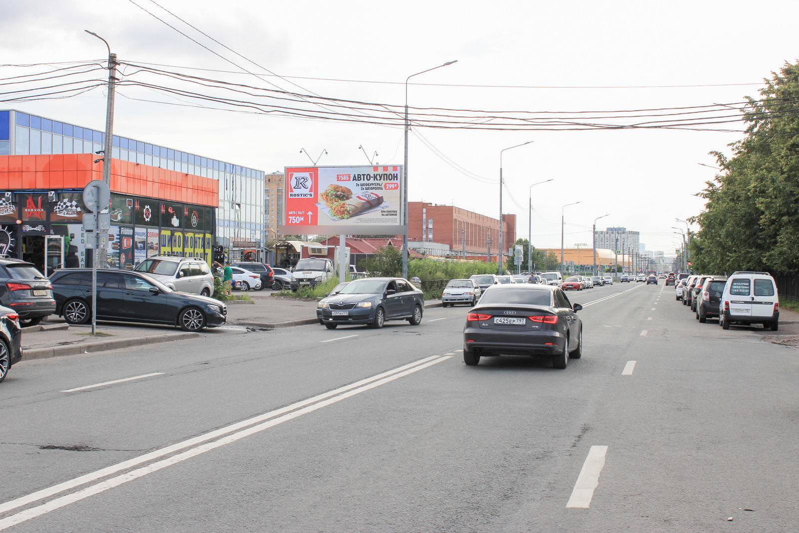 Фотография рекламного носителя, тип: Билборд 3x6, адрес: Фучика ул., д.17, Санкт-Петербург, Россия. Сторона Б №106504