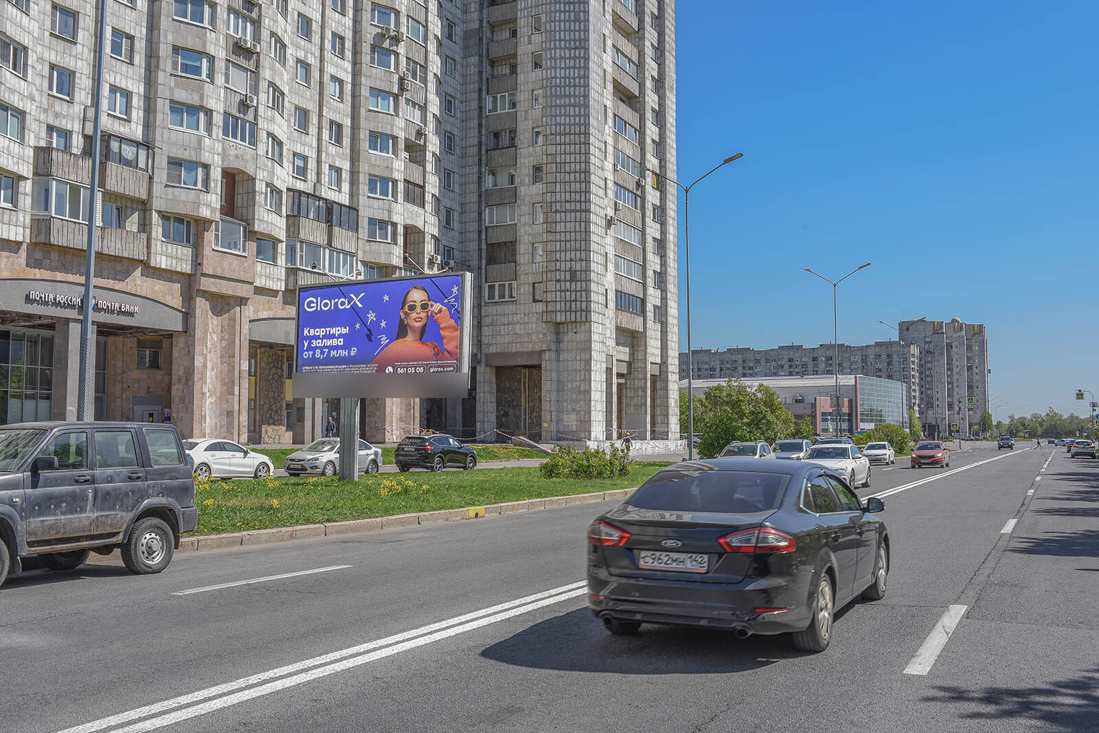 Фотография рекламного носителя, тип: Билборд 3x6, адрес: Морская наб., д.15, лит.В, Санкт-Петербург, Россия. Сторона В №639151