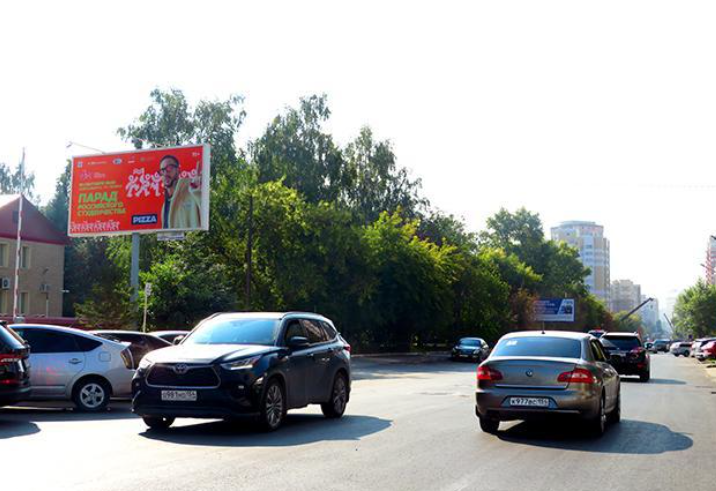 Фотография рекламного носителя, тип: Билборд 3x6, адрес: Семьи Шамшиных ул. Х Фрунзе ул., д.80, Новосибирск, Новосибирская область, Россия. Сторона Б №193243