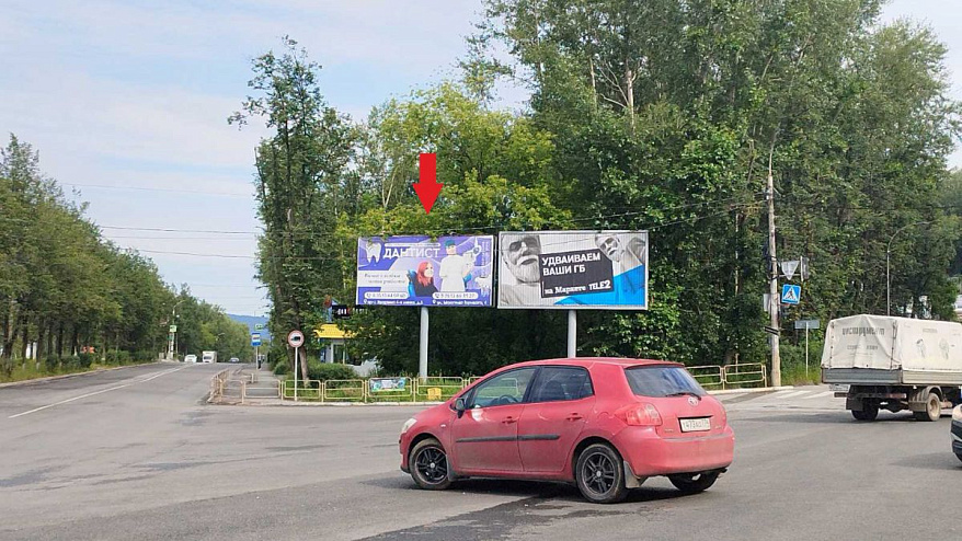 Фотография рекламного носителя, тип: Билборд 3x6, адрес: Мира пр-т. Х Горького ул., Златоуст, Челябинская область, Россия. Сторона A №200606