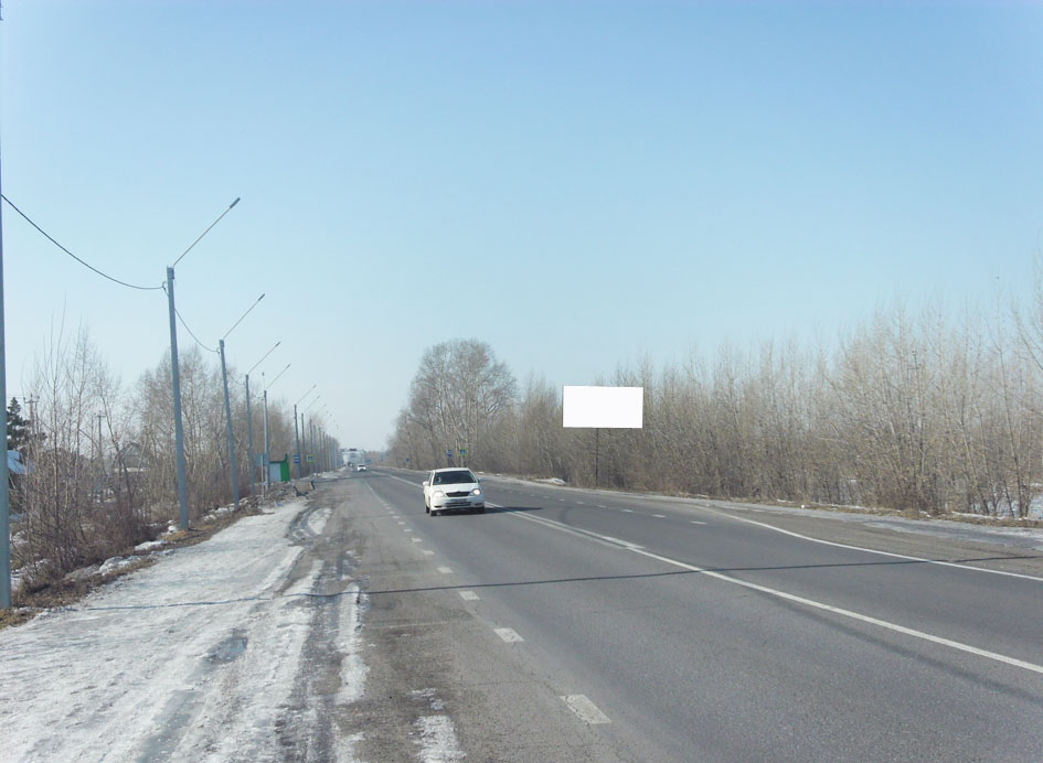 Фотография рекламного носителя, тип: Билборд 3x6, адрес: Выезд на Абазу, справа, район весовой, Абакан, Республика Хакасия, Россия. Сторона А №1405393