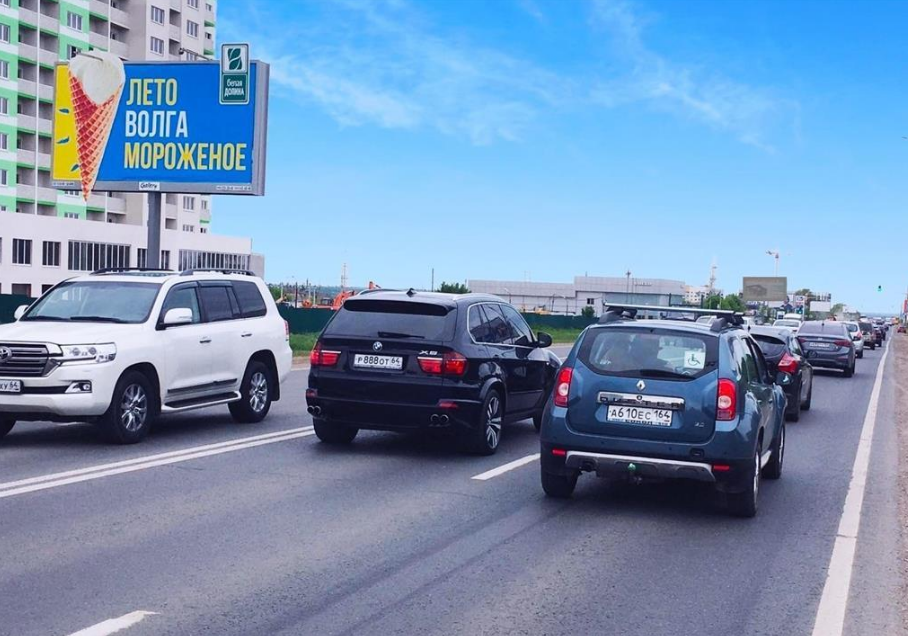 Фотография рекламного носителя, тип: Билборд 3x6, адрес: Усть-Курдюмское ш., 610м от Саратова, Саратов, Саратовская область, Россия. Сторона Б1 №90870