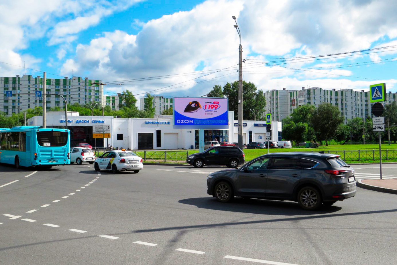 Фотография рекламного носителя, тип: Билборд 3x6, адрес: Кронштадтская пл., д.5, Санкт-Петербург, Россия. Сторона А1 №708182