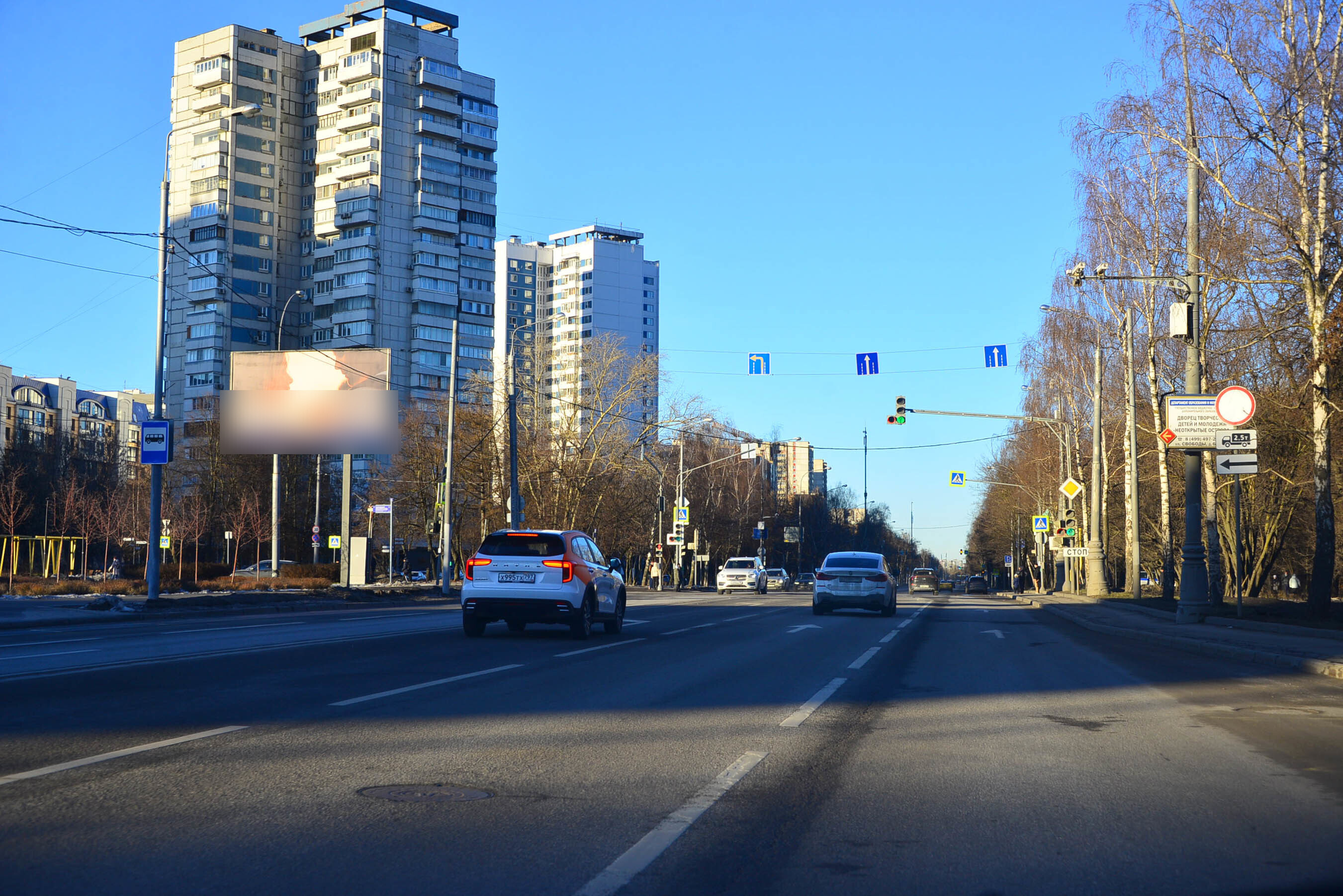 Фотография рекламного носителя, тип: Билборд 3x6, адрес: Свободы ул., д.57 Х Химкинский б-ром., Москва, Россия. Сторона Б №396952