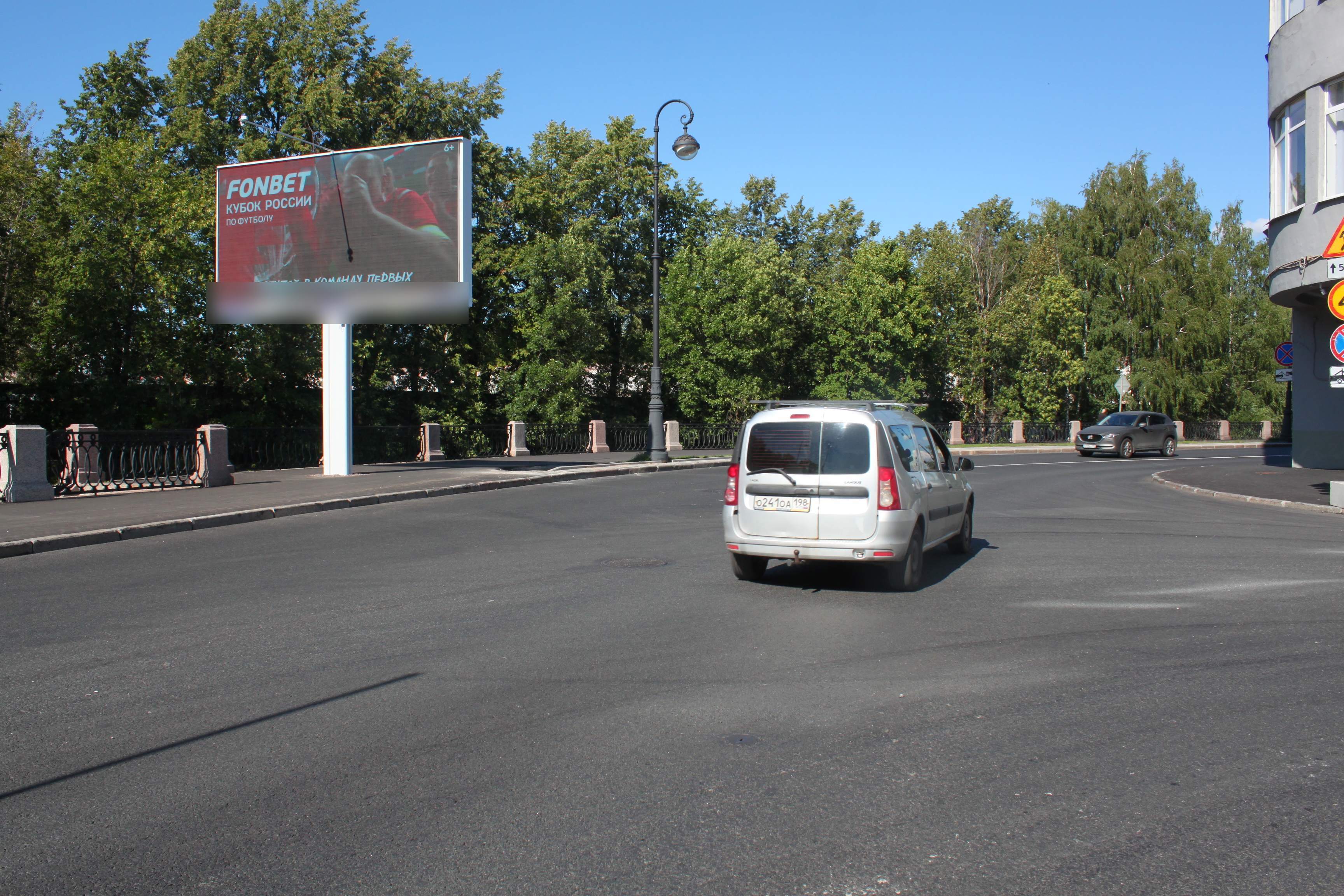 Фотография рекламного носителя, тип: Билборд 3x6, адрес: Смоленки реки наб., д.6 Х 7-ая линия В.О. ул., Санкт-Петербург, Россия. Сторона Б1 №515740