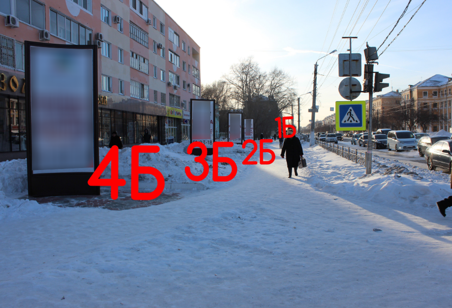 Фотография рекламного носителя, тип: Пиллар 3x1.4, адрес: Ленина пр-т., д.9, поз.2, Комсомольск-на-Амуре, Хабаровский край, Россия. Сторона 2Б №1370190