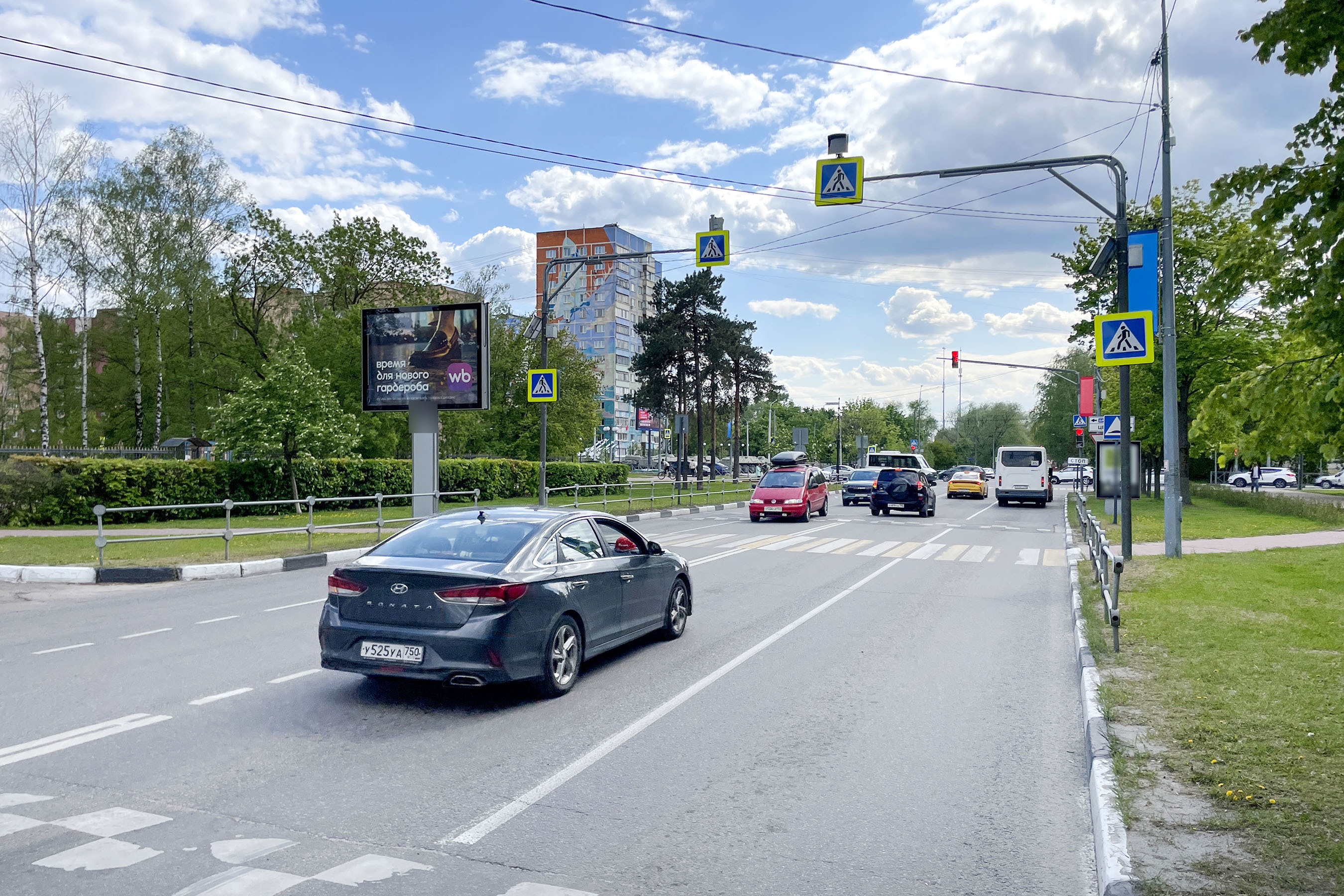 Фотография рекламного носителя, тип: Билборд 3x6, адрес: Гурьева ул. Х Михалевича ул., Раменское, Московская область, Россия. Сторона Б1-Б6 №1078433