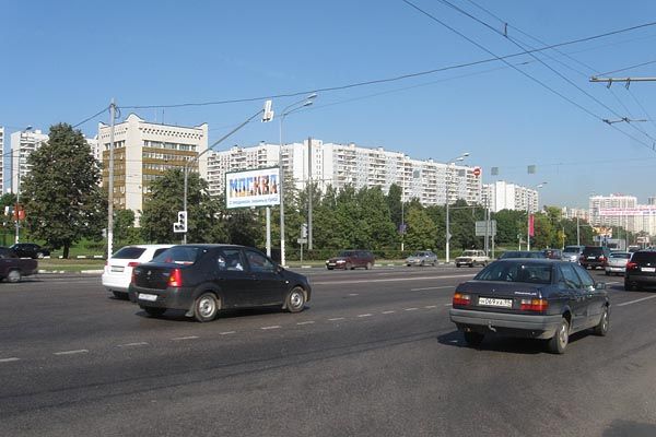 Фотография рекламного носителя, тип: Билборд 3x6, адрес: Варшавское ш., д.116, Москва, Россия. Сторона B №65282