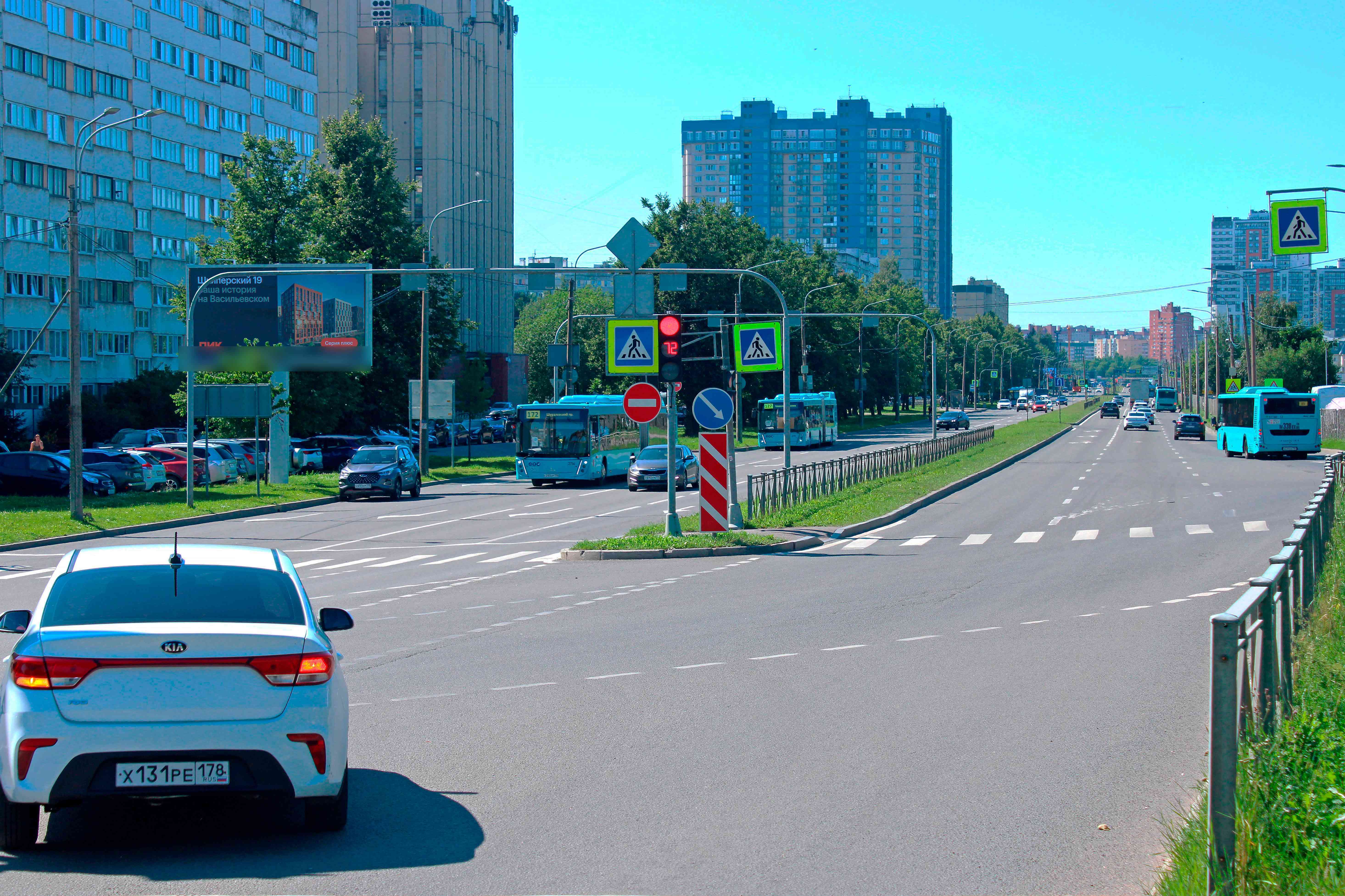 Фотография рекламного носителя, тип: Билборд 3x6, адрес: Парашютная ул., д.2, Санкт-Петербург, Россия. Сторона Б1 №632020