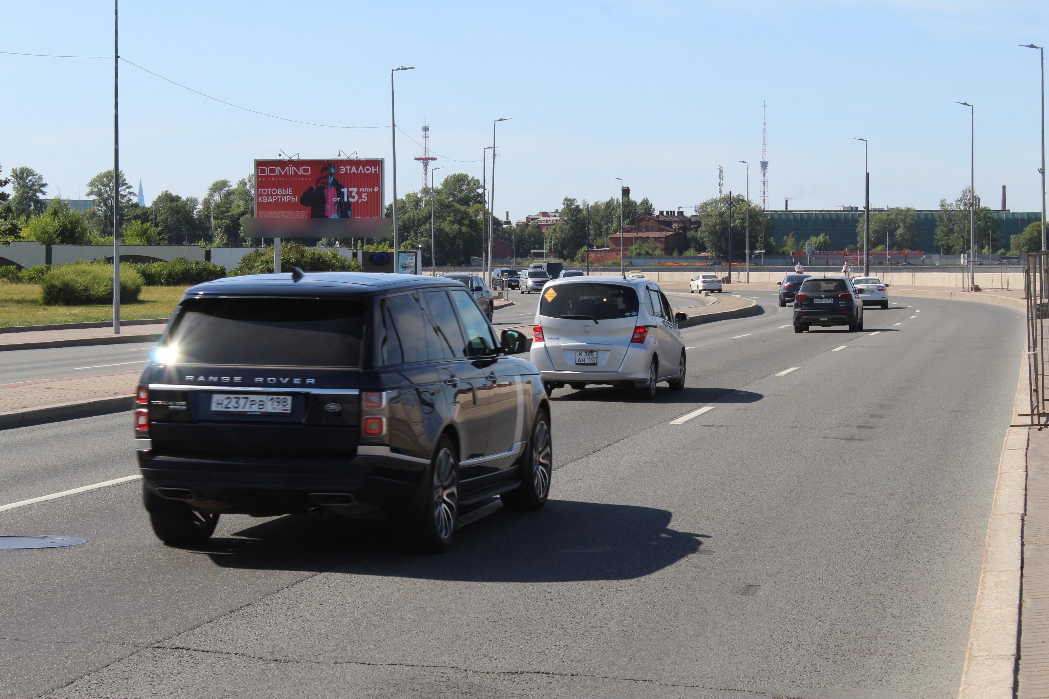 Фотография рекламного носителя, тип: Билборд 3x6, адрес: Смольная наб. Х Смольного ул., д.4Т, Санкт-Петербург, Россия. Сторона Б №633025