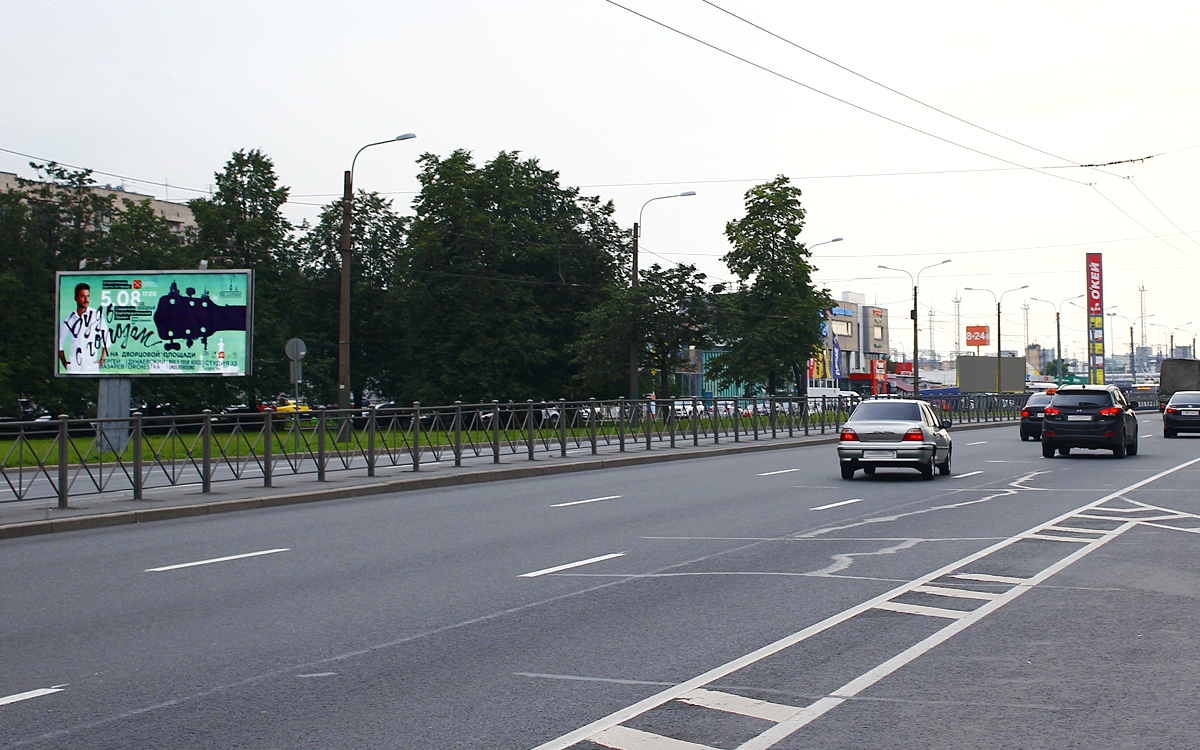 Фотография рекламного носителя, тип: Билборд 3x6, адрес: Типанова ул., д.36, корп.1, Санкт-Петербург, Россия. Сторона B №172022