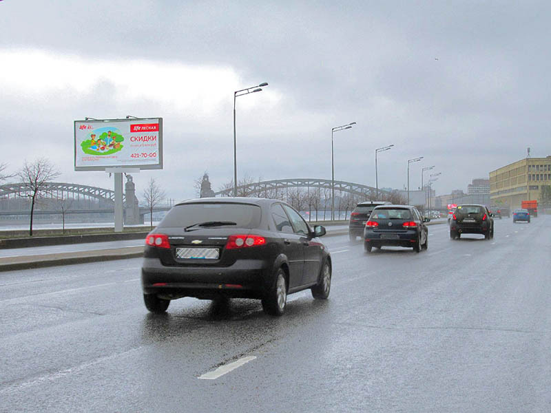 Фотография рекламного носителя, тип: Билборд 3x6, адрес: Малоохтинский наб. Х Весенняя ул., поз.1, Санкт-Петербург, Россия. Сторона B №169026