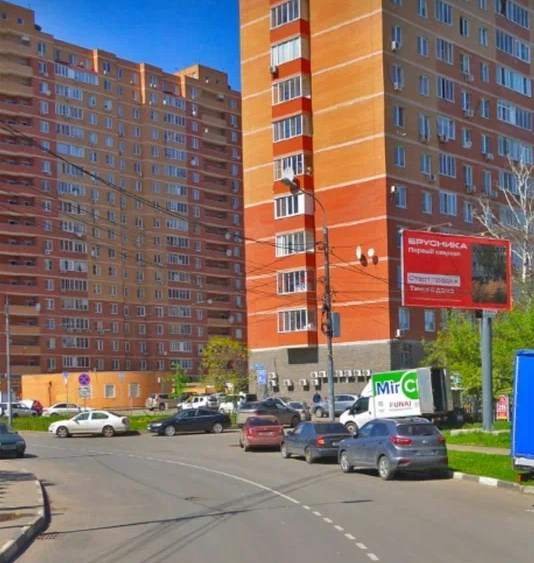 Фотография рекламного носителя, тип: Билборд 3x6, адрес: Завидная ул. X Ольховая ул., д.9, Видное, Московская область, Россия. Сторона A №1376431