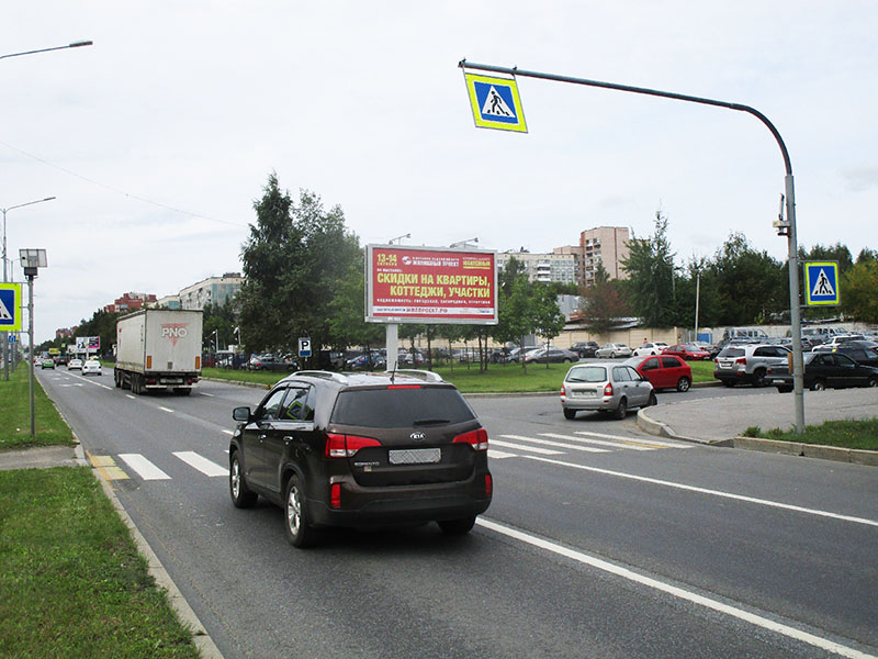 Фотография рекламного носителя, тип: Билборд 3x6, адрес: Северный пр-т. Х Культуры пр-т., д.2, лит.А, Санкт-Петербург, Россия. Сторона А №164473