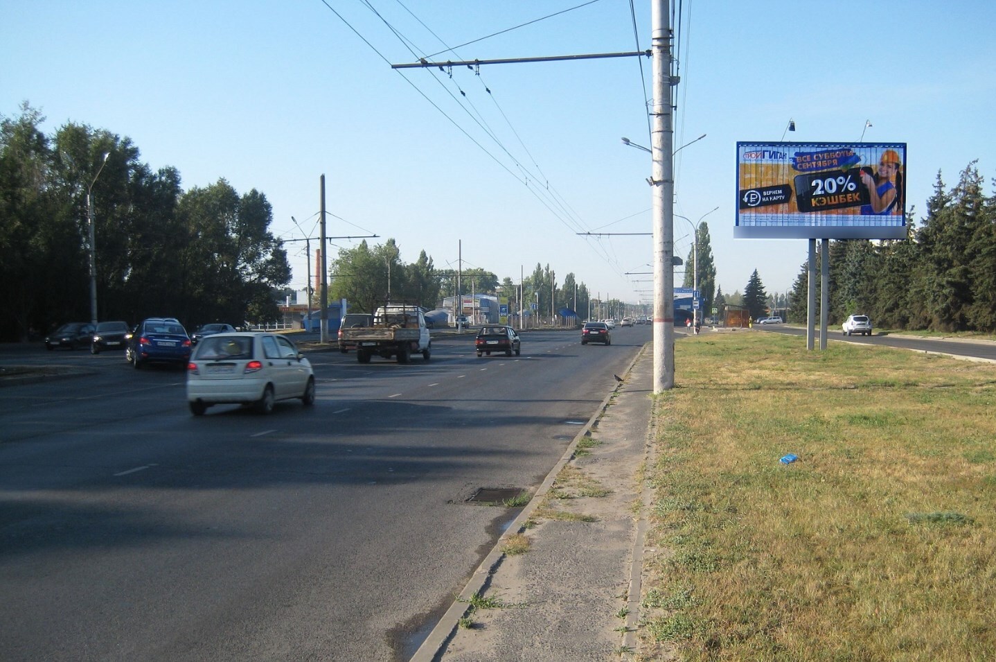 Фотография рекламного носителя, тип: Билборд 3x6, адрес: Энгельса ул., д.115а, Курск, Курская область, Россия. Сторона А1-А3 №578641